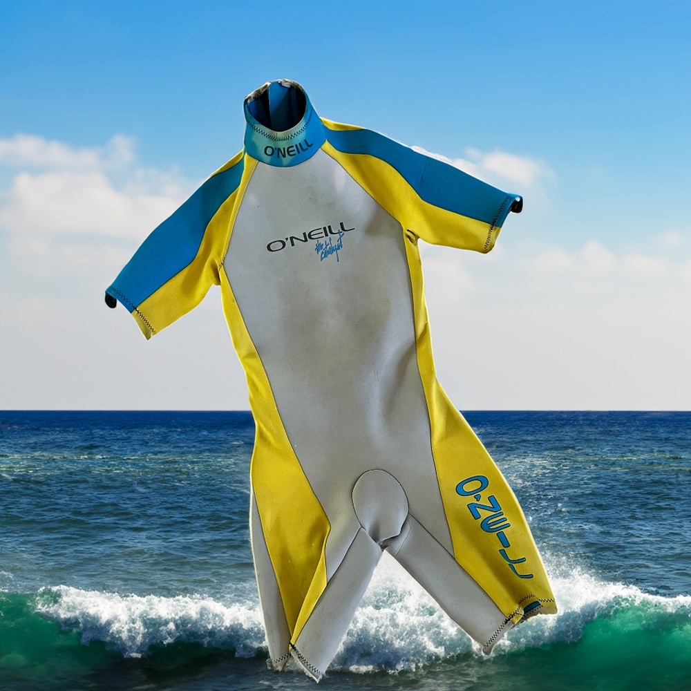 Vintage O'Neill Wetsuit Catalyst Short Sleeve Zip.
